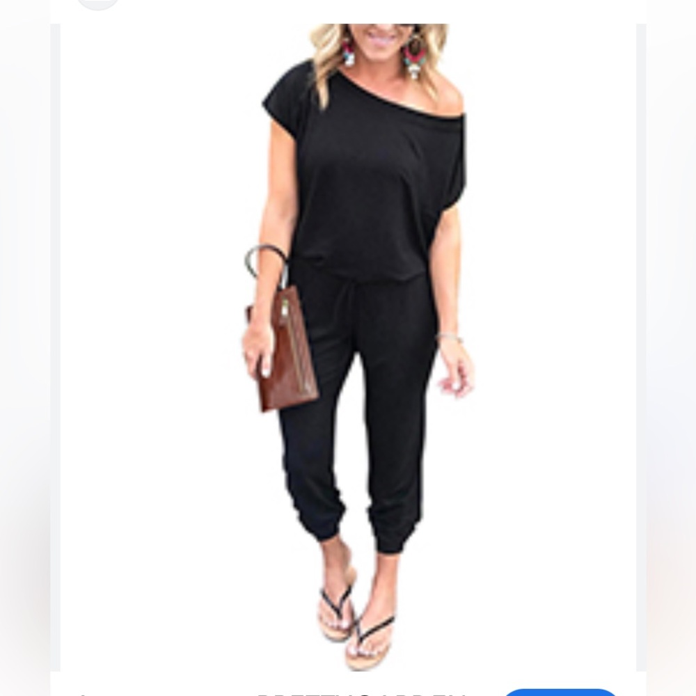 Pretty Garden Black Jumpsuit size Medium
